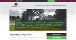 Desktop Screenshot of liveatcherryhillvillas.com